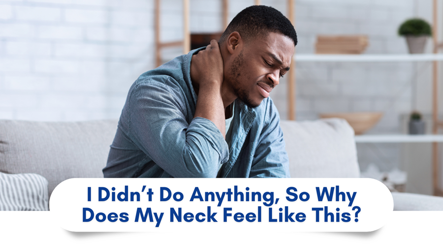 Come in, let’s take a look, and get your neck moving the way it should again.